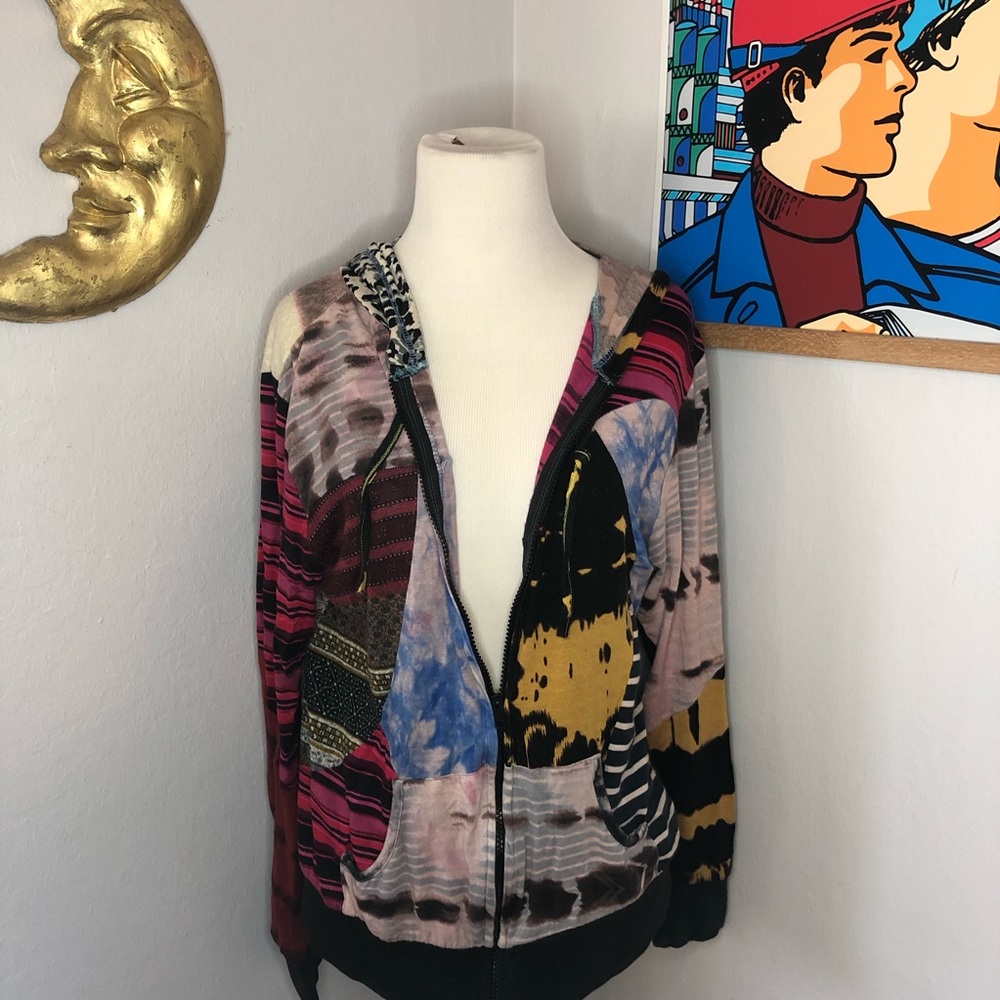 Boutique Patchwork Zip-up - Picture 3 of 3